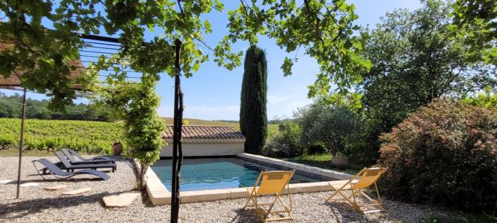 Au milieu des vignes piscine chauffée clim dans maison vigneronne