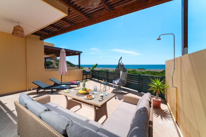 Mare Blu 1 on the beach