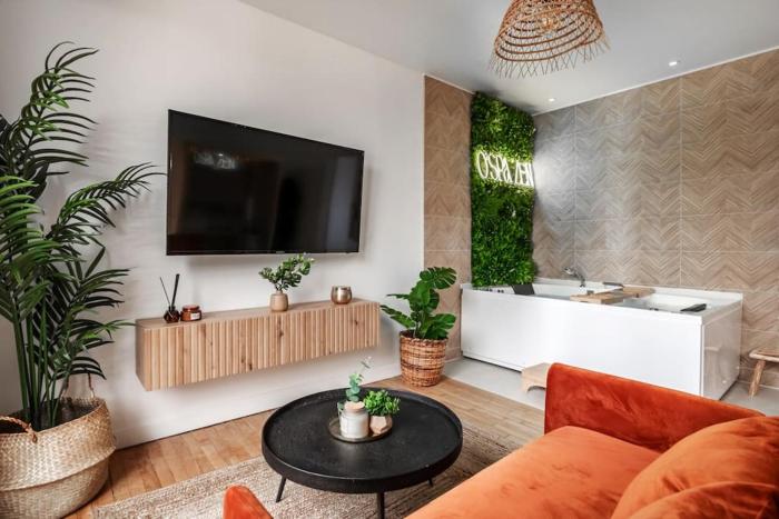 Appartement spa : OSpa Zen Jacuzzi-Sauna-Terrasse