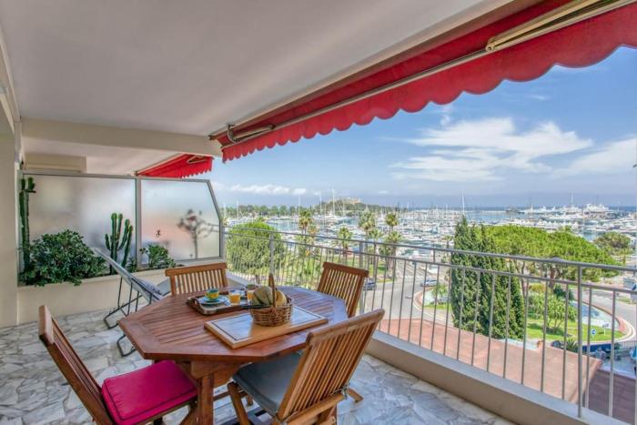 A2 - 1 BDR Antibes Sea & Port View - AC, Garage & Terrace