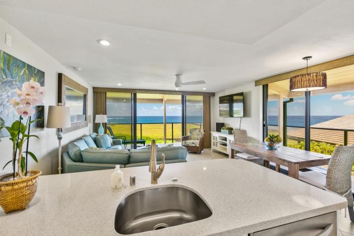 Renovated 2br Condo with Ocean Views - Alekona Kauai