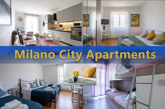 Milano City Apartments - Parking and Comfort - Spacious Apt up to 8 Pax