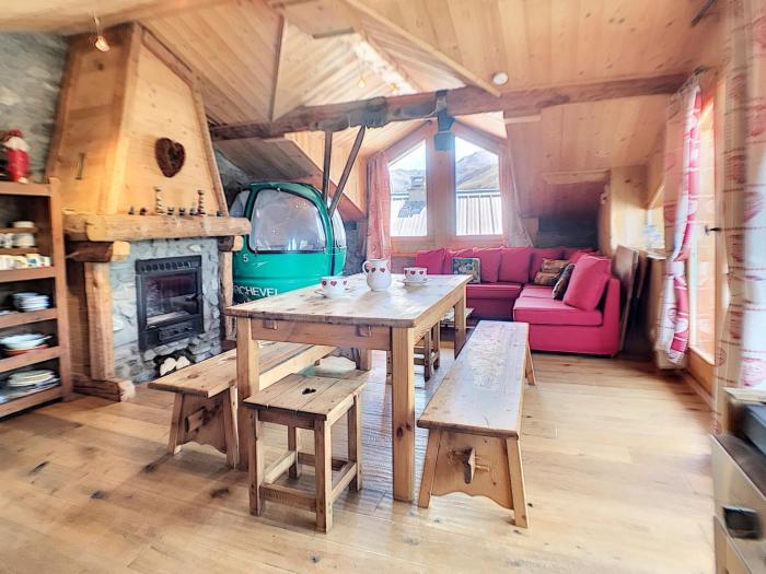 Chalet montagnard 8 pers. avec balcon et WIFI - FR-1-344-791