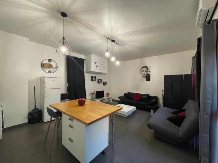 Spacieux F2 climatisé proche de la mer