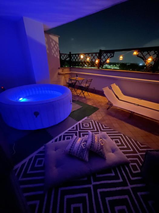 Vita lenta terrazza Roma Garbatella