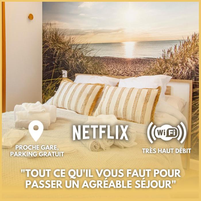 Soleil dÉté - Netflix & Wifi - Balcon - Climatisation - Parking Gratuit - check-in 24H24 - Emplacement Vélos - GoodMarning