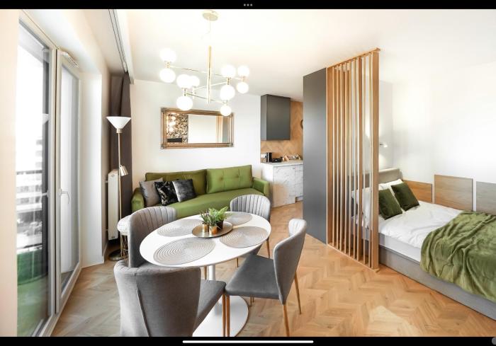 Apartament Grey 4Styles z miejscem postojowym w garażu podziemnym