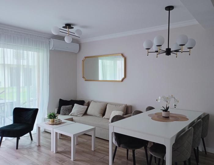 Apartament Sosnowy z dwoma sypialniami i ogródkiem