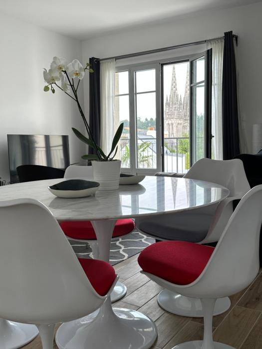 Appartement Design X - Hyper Centre - Parking Privé - Terrasse Plein Sud Quimper