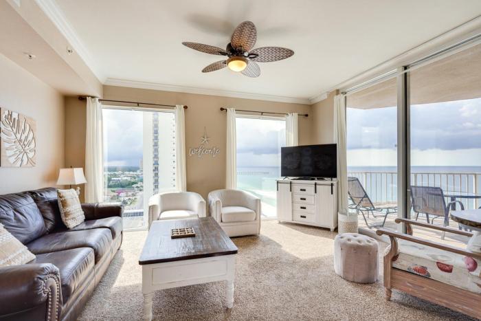 Panama City Beach Condo Balcony with Ocean Views!