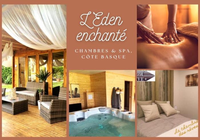 "L Eden enchanté" Chambres dhôtes et SPA privatif massages Bulle d Eden boucau Côte Basque