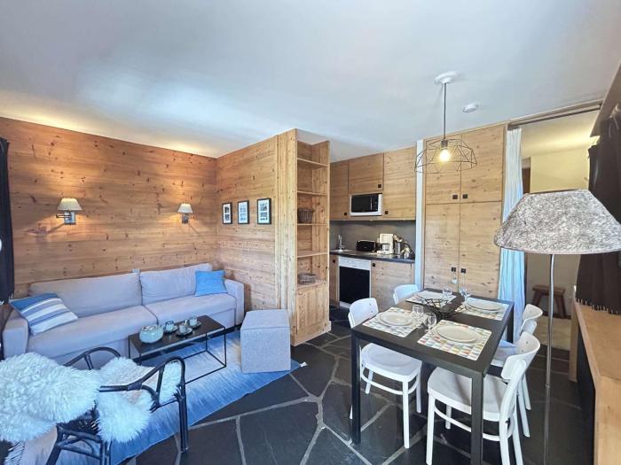 StudioCoin montagne - 4 pers, proche pistes & commerces, balcon, parking, WIFI - Méribel - FR-1-180-599