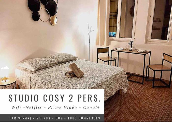 Studio Cosy(5mn Paris)MetroRER