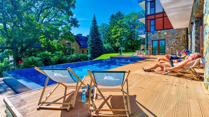 Apartament Green Resort A5 z Basenem, Sauną, Jacuzzi, Siłownią - 5D Apartamenty