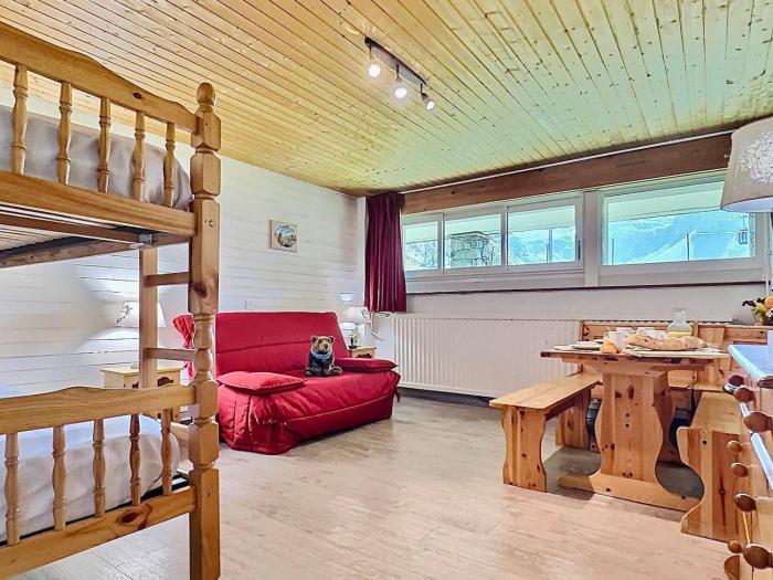 Tignes: Appartement cosy 4 pers, skis aux pieds, animaux admis - FR-1-411-149