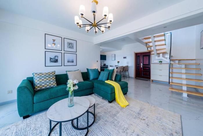 Zen 3BR Suite near Airport SGR w Pool Gym Restaurant