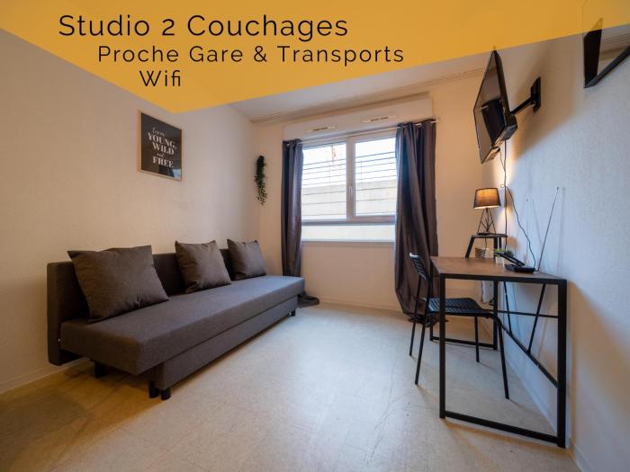 Appartement tout équipe wifi à 6 min St Charles
