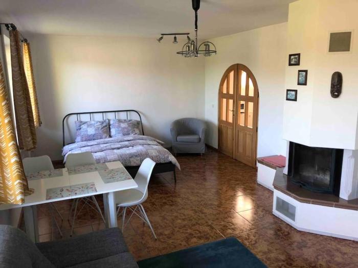 Apartmán s terasou a zahradou na cyklostezce