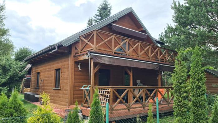 Leśna Rezydencja z plażą nad Zalewem Chańcza, sauna, bania SPA