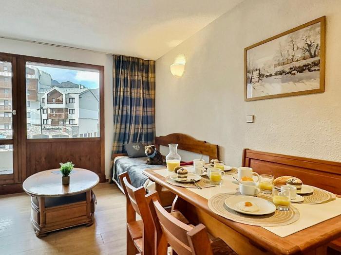 Appartement fonctionnel 4 pers, balcon, parking - Tignes - FR-1-411-464