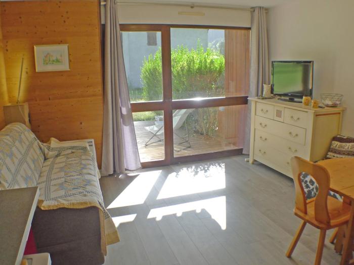 Studio coquet avec terrasse, calme et parking à Samoëns - FR-1-629-86