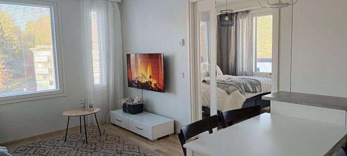 Kodikas huoneisto, oma sauna, ilmainen pysäköinti