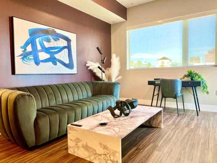 Designer Hollywood Penthouse with Private Balcony on Sunset