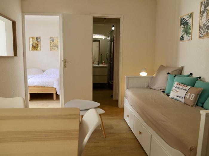 Appartement T2 Rénové à 2 min de la Plage, Centre Seignosse, Tout à Pied, Draps et Ménage Inclus - FR-1-239-812