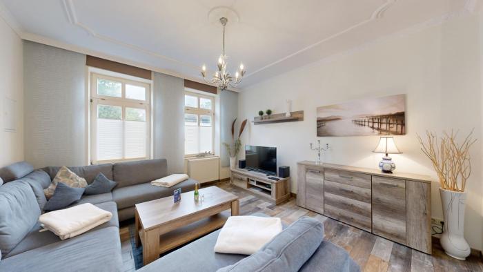 strandnahe FeWo mit Terrasse, Villa Vergissmeinnicht 01, Binz