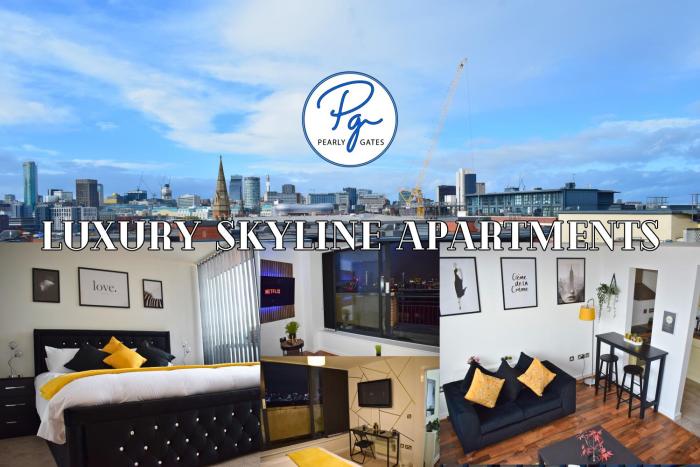 Penthouse - Amazing City Skyline Views - Balcony - FREE extra 2 hours - FREE Parking - Utilita Arena - Bullring Shopping - New St Station- Super King Size Bed