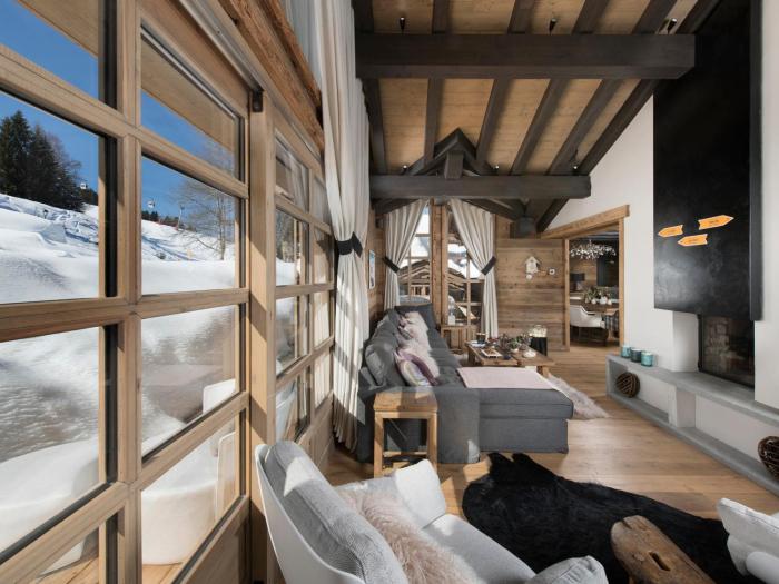 Chalet luxueux avec spa, piscine et vue sur pistes à Courchevel 1550 - FR-1-575-200