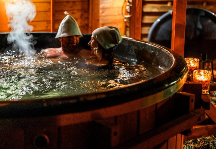 Dom Forest sauna jacuzzi balia Darłowo Darłówko Rusko