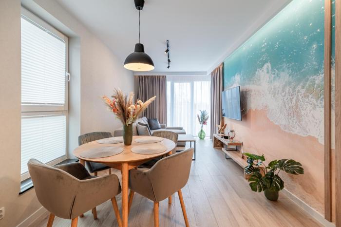 Horyzont Apartamenty-Perłowa Przystań- zewnętrzny basen, parking, śniadanie- 900m od plaży zachodniej i morza!!!