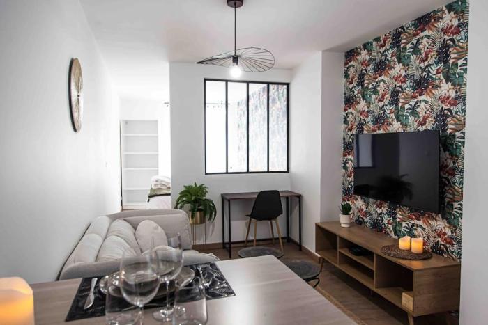 LEscapade-Hypercentre-parking privé-tout équipé-climatisé