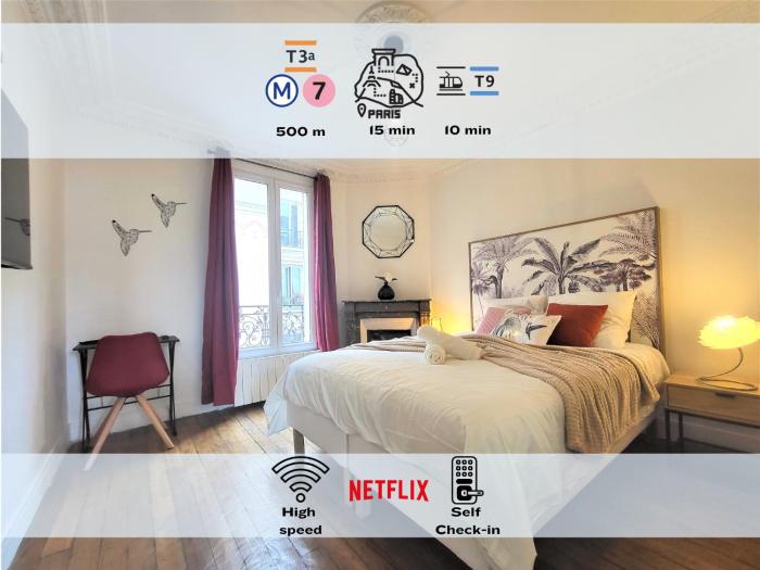 LOasis - Charmant appartement Métro Porte dItalie