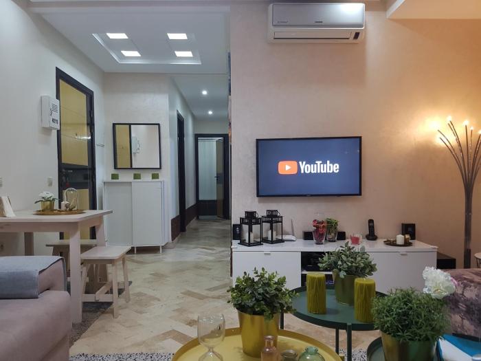 High-End Apartment with Terrace in Val Fleuri, Maarif Casablanca, Ideal for Families & Business Travelers