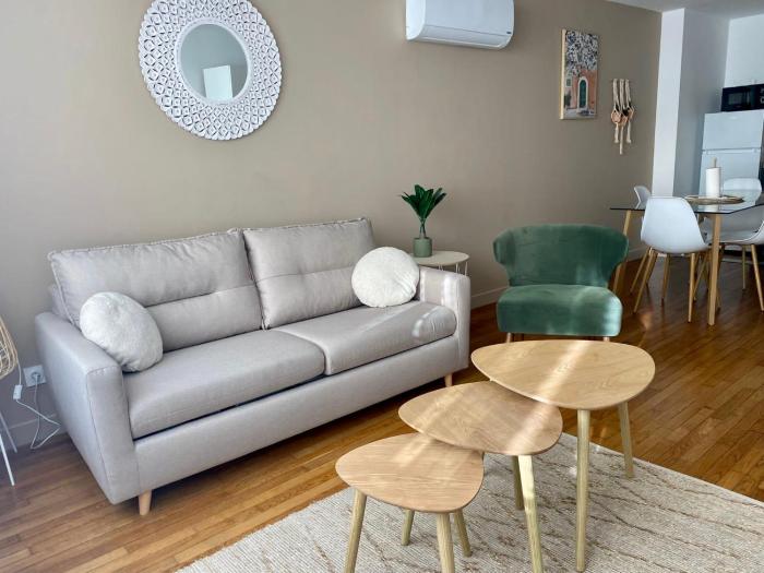 Côté cour - Gare centre, tout équipé, climatisé, linges fournis