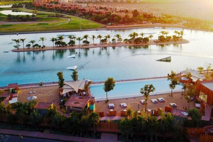 Villa Marrakech piscine privée vue sur Golf&Atlas