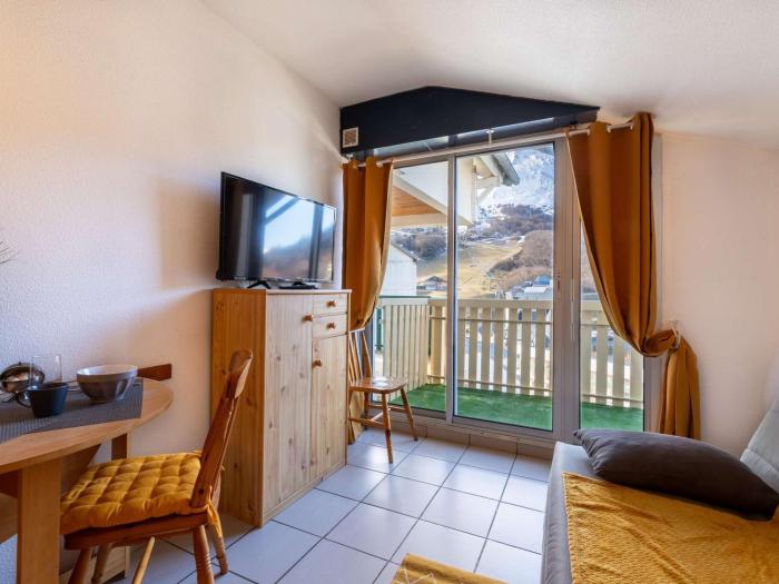 Appartement 4 pers cosy avec wifi et casier à skis, Vue pistes, Gourette - FR-1-400-123