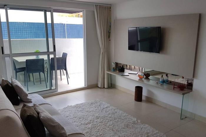 Aconchegante Apartamento Beira-Mar (Ampla Varanda)