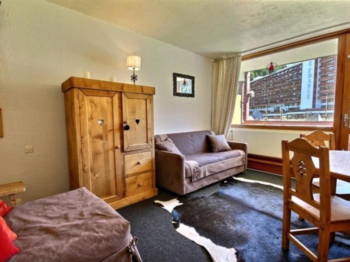 Studio lumineux pour 3 pers., balcon sud, proche pistes - FR-1-455-129