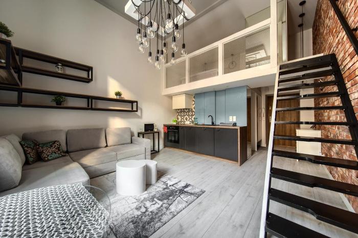 Loft Studio with Mezzanine by BookingHost