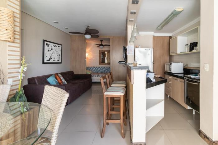 Maravilhoso Flat a beira-mar