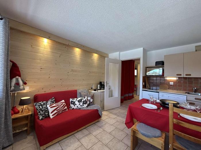 Montgenèvre : Studio rénové, ski aux pieds, 4 pers., parking inclus, animaux acceptés - FR-1-330D-135