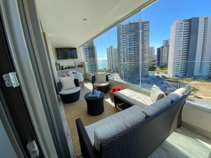 Hermoso y comodo Departamento con vista al mar, costas de montemar
