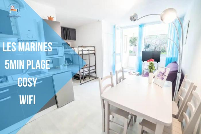 Les Marines Port 2 Min Plage Camargue- TOP PROS SERVICES Conciergerie La Grande Motte