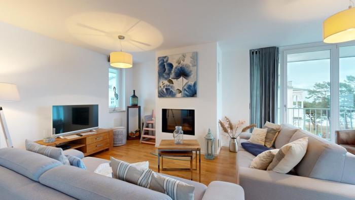 strandnahe FeWos mit Terrasse oder Dachterrasse, Strandhaus Seeblick, Binz