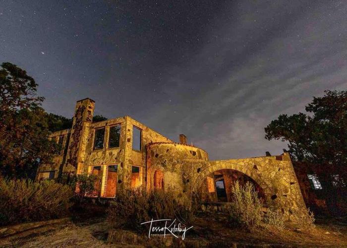 Bunkhouse at the Silver Spur Dancehall Ruins~Bandera, TX.