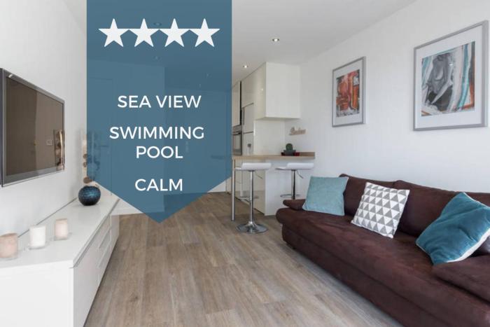 Haven of Peace 1-Br Terrace with Sea View & Pool