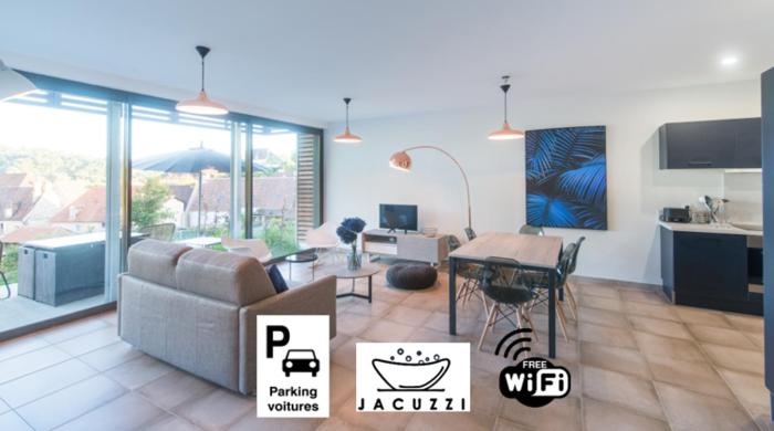 Les Vagues avec Jacuzzi Privatif & Parking Privé